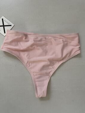 Boutine LA Swim High Waist Bikini Bottom Swimwear Summer Beach Pink